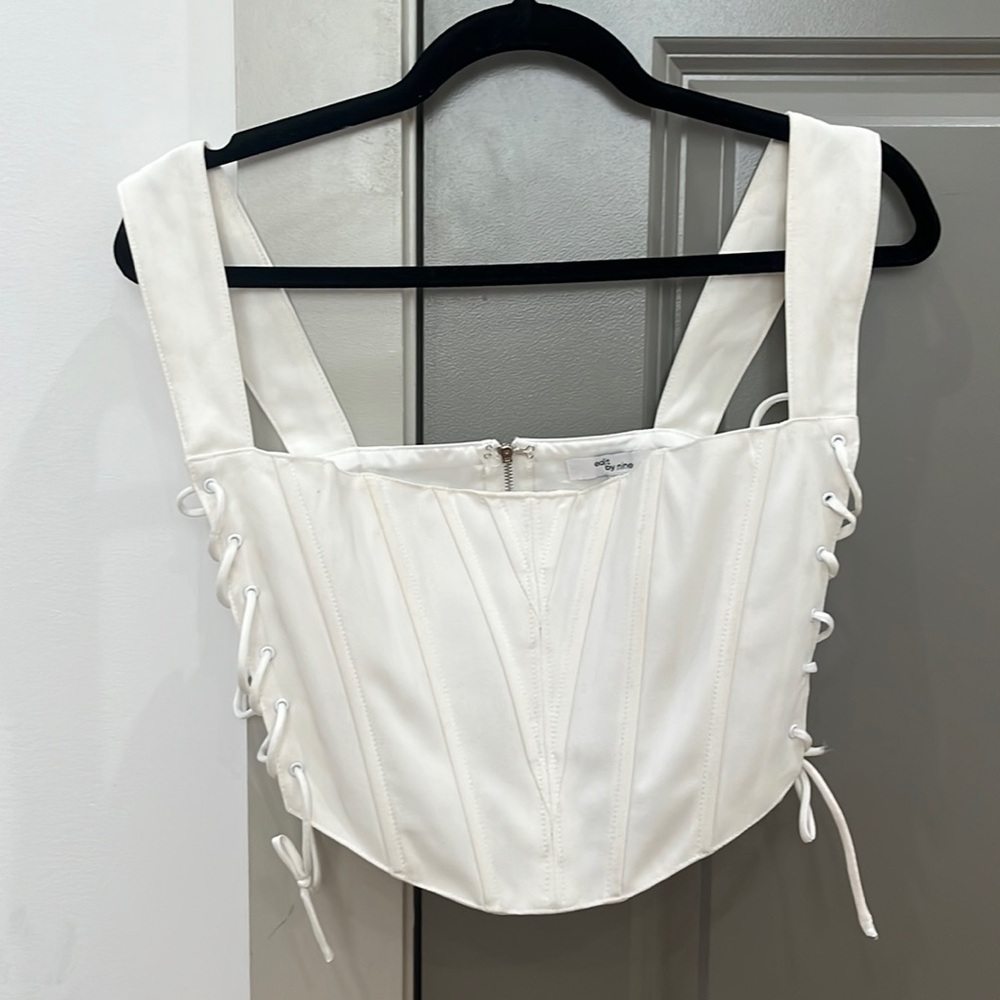 Lace up corset top